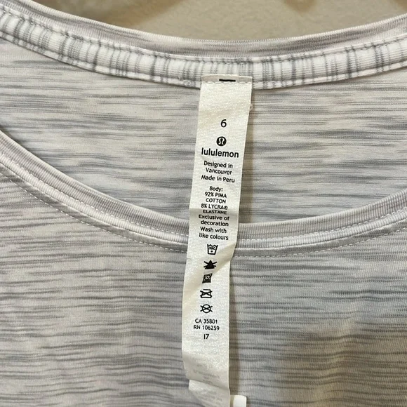 Women's Size 6 lululemon casual/workout shirt - Picture 2 of 6